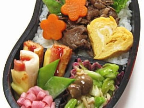 お弁当のおかず★ハートたまご焼き